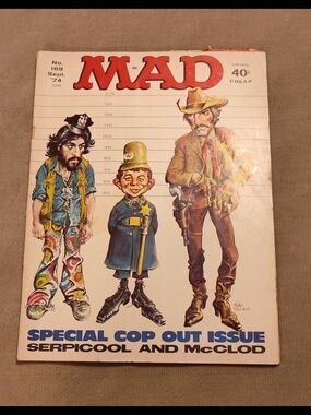 MAD Magazine No.169 September '74 Vintage Comic Cover - White/Multicolor